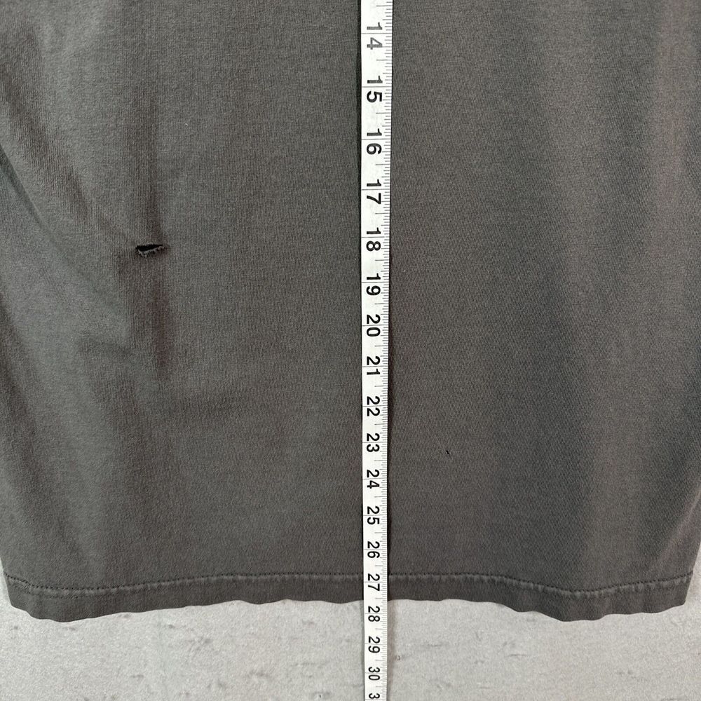 Nike Men T-Shirt Large Gray Y2K Swoosh Big Logo Crew Neck Short Sleeve Vintage - Picture 12 of 13